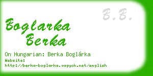boglarka berka business card
