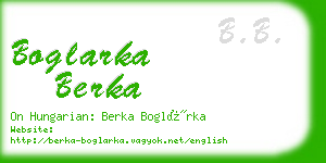 boglarka berka business card